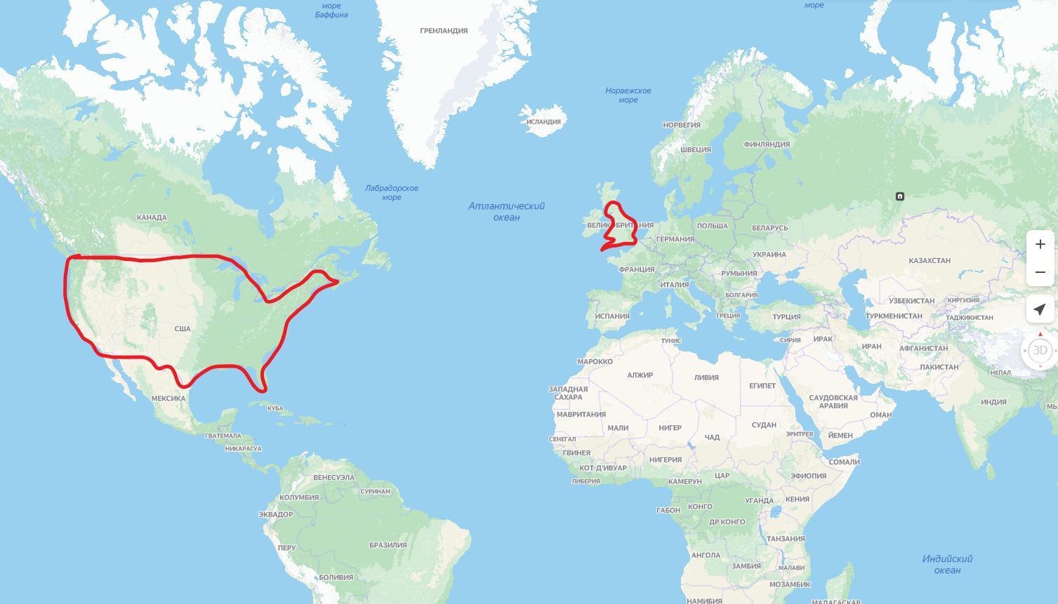Какой канал отделяет южную. Северная Америка Атлантический океан. Разделения океанов Северная Америка. Атлантический океан на карте Северной Америки. Америка и Европа разделенные Атлантическим океаном.
