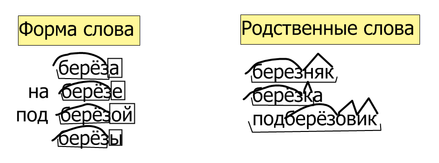 Рисуют окончание в слове