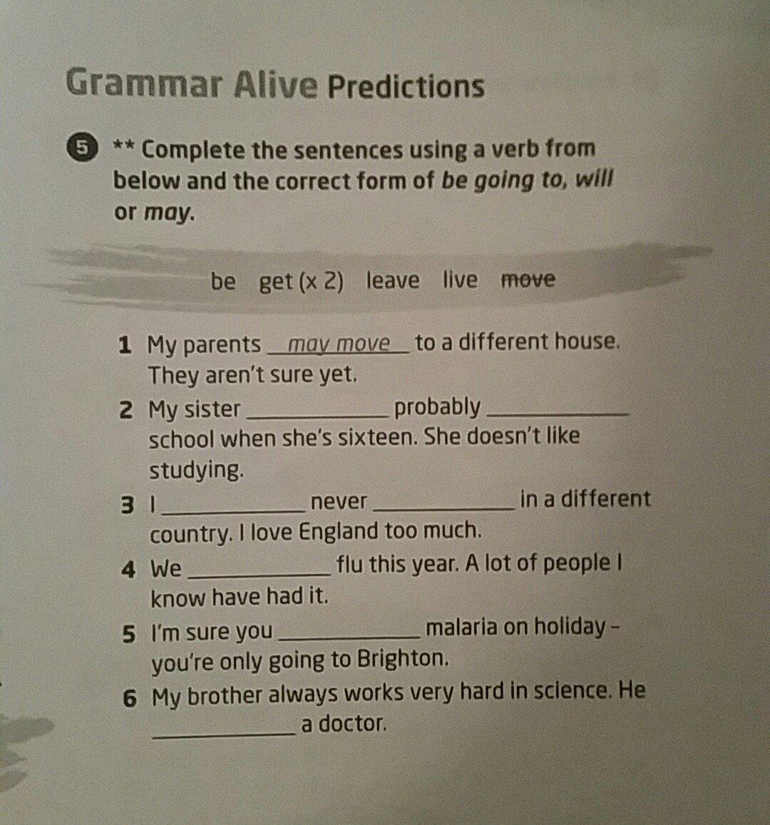 Упражнение номер 5. Упражнение номер 9. Поставить will упражнение. Alive Grammar.