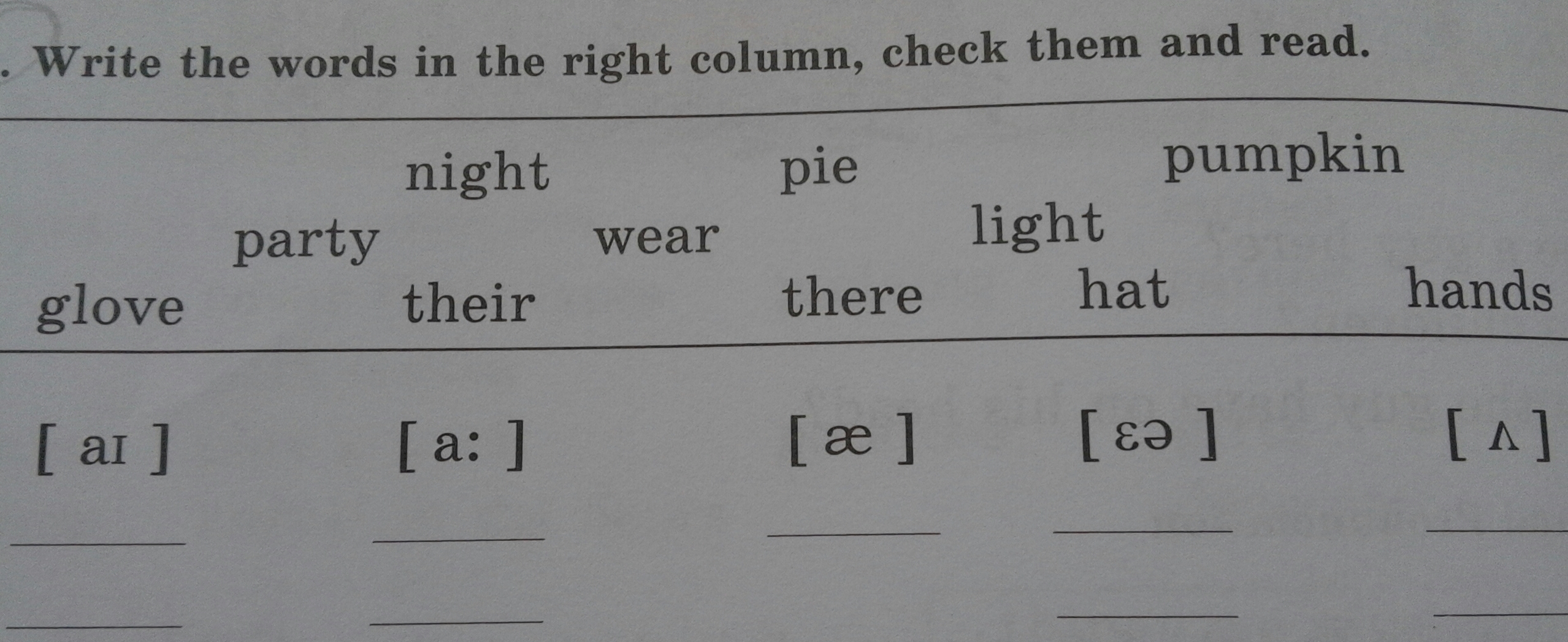 Combine the words in the columns