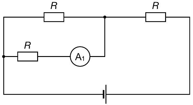 На рисунке показана шкала амперметра подключенного последовательно к резистору сопротивлением 5 ом