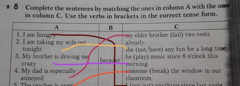 Match the verbs 1 4. Match the sentences in column a with the ones in column b to form Exchanges 5 класс. Match the sentences in column a with the ones in column b to form Exchange. Match the Parts of sentences in a and b columns. Open the Brackets using a correct Tense 10 sentences.