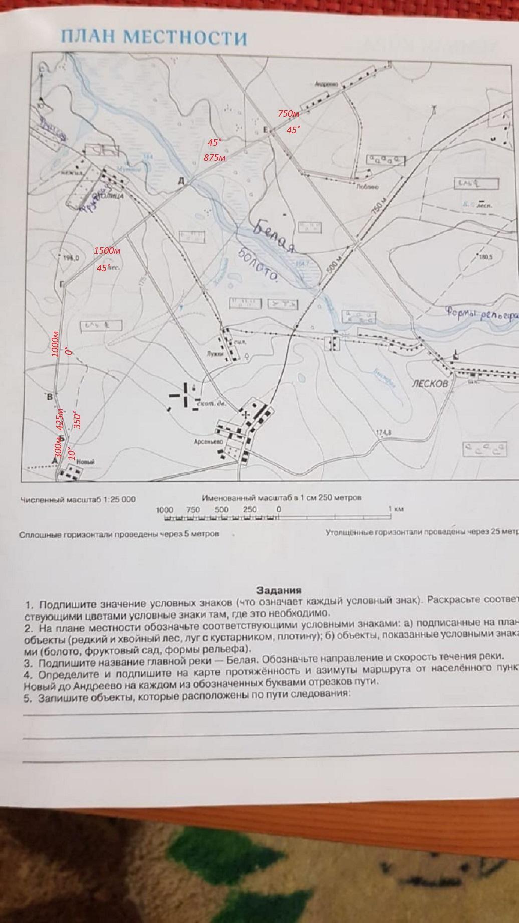 План местности 5 класс география контурная карта. План местности ответы. Контурная карта местности. Определите и подпишите на карте.