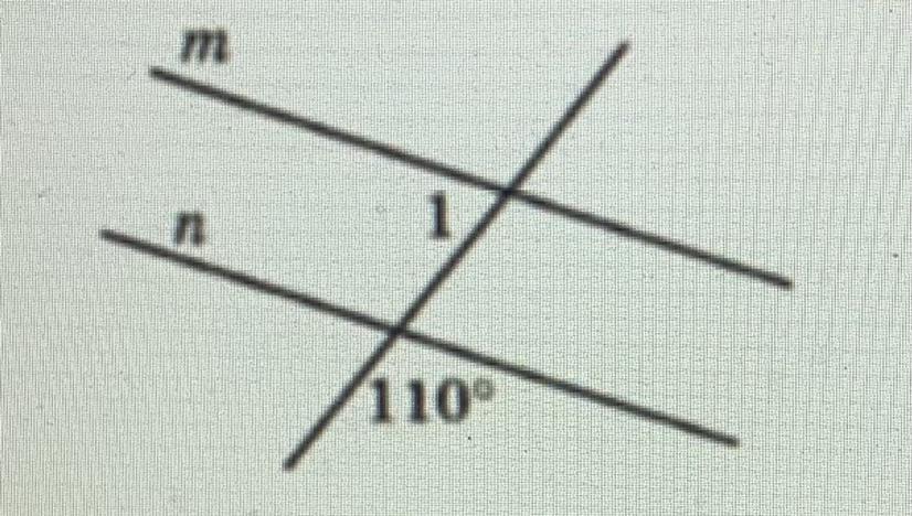 Используя данные рисунка установите величину угла 1 чтобы прямые m и n были параллельны