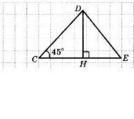 На рисунке точки м и к середины сторон dh высота треугольника найдите площадь треугольника cde