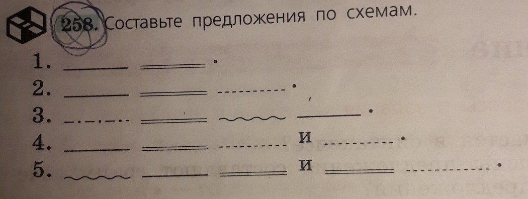 Возьмите в руки ножницы и нитки сказала ольга сергеевна составьте схему предложения