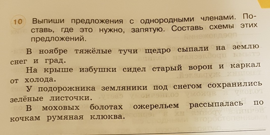 Какой схеме соответствует предложение город засыпанный снегом выглядел чистым запятые не проставлены