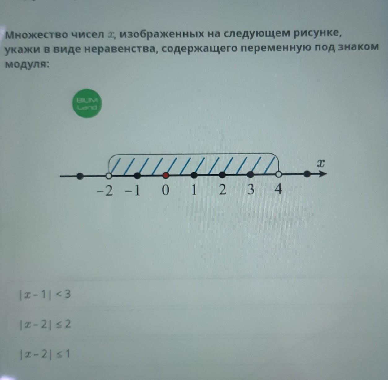 Множество чисел изображенных на рисунке запишите в виде неравенства