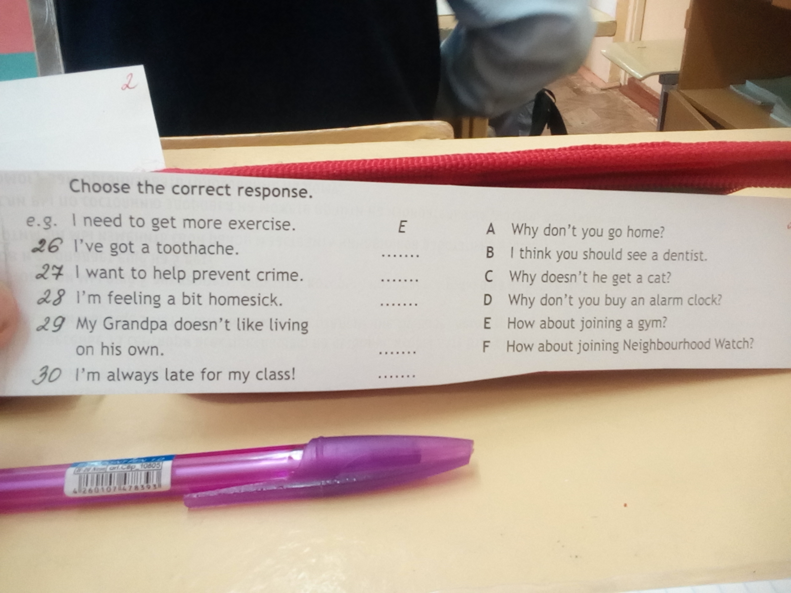 Choose the correct response do you. 8 Choose the correct response. Do you want.