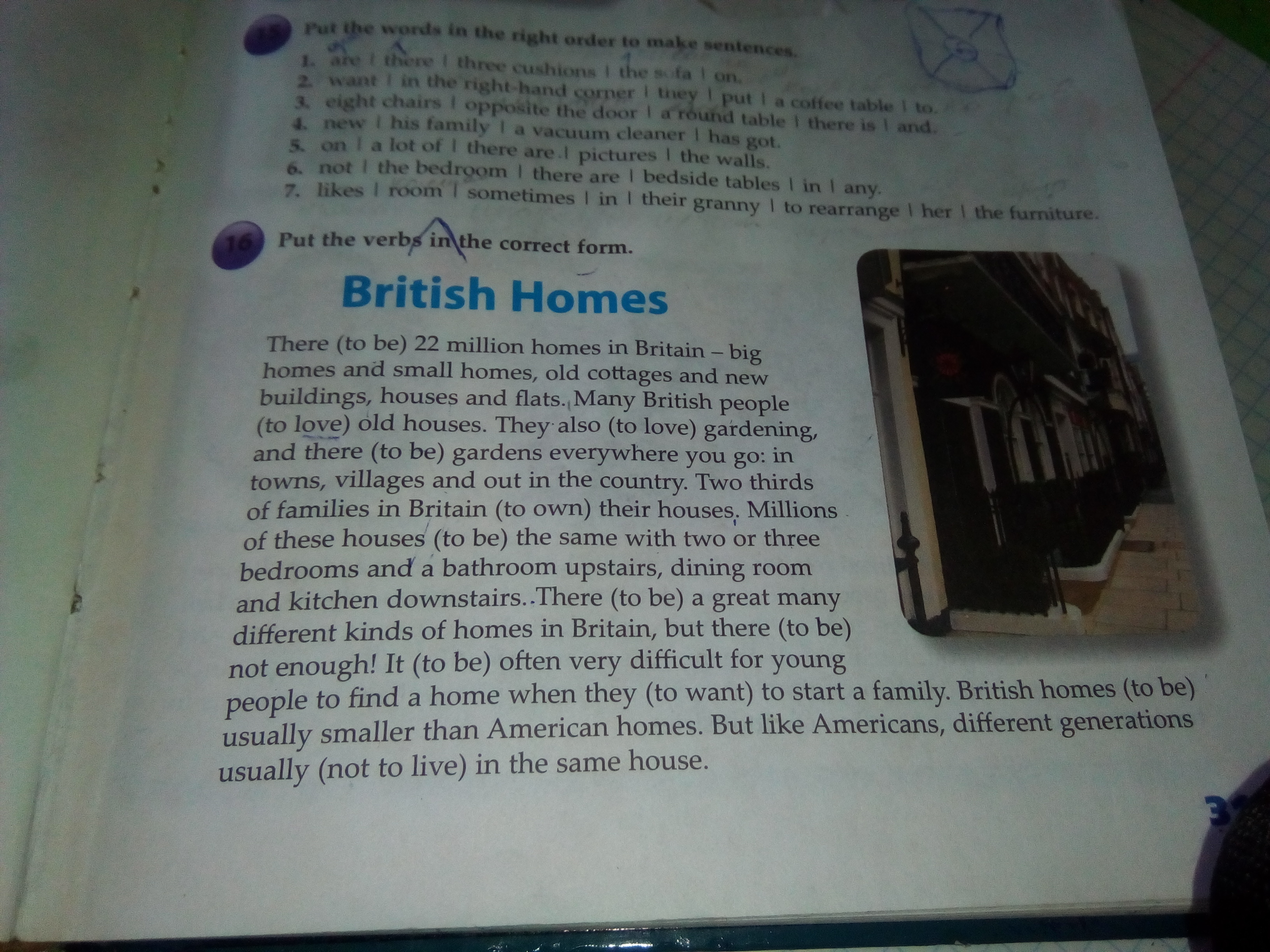 Out home перевод. British Homes текст. British Homes there to be 22 million Homes. Put the verbs in the correct form British Homes.