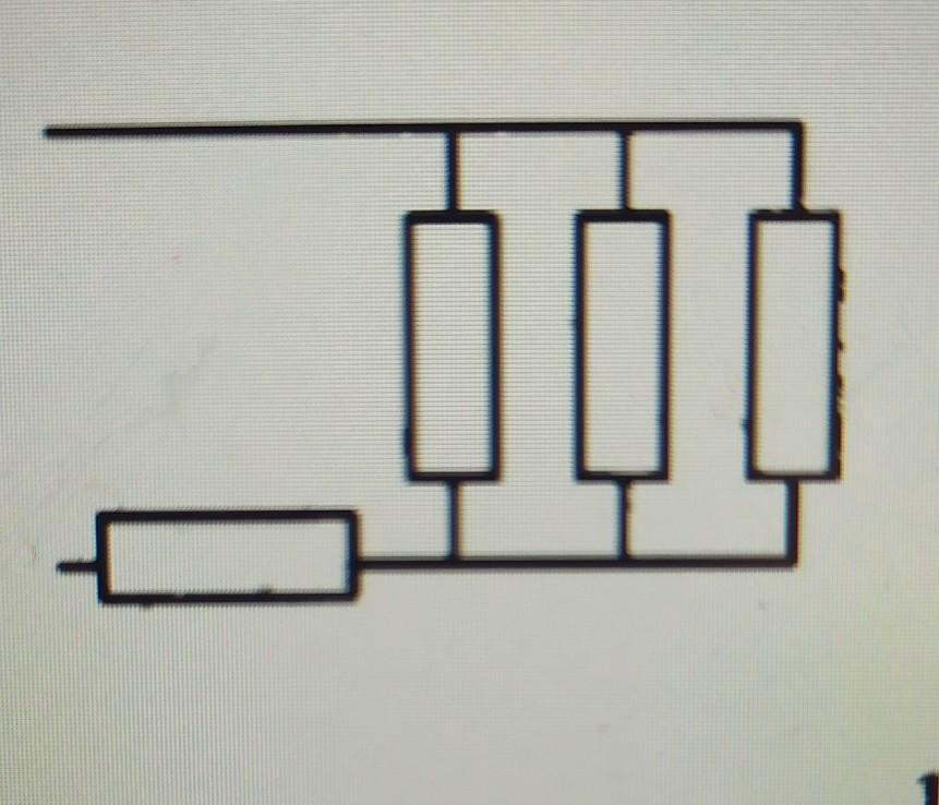 Рассчитайте общее сопротивление цепи на рисунке если сопротивление одного резистора r ср 10