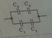 Определить электроемкость батареи конденсаторов изображенной на рисунке если с1 с2 1000 пф с3 250