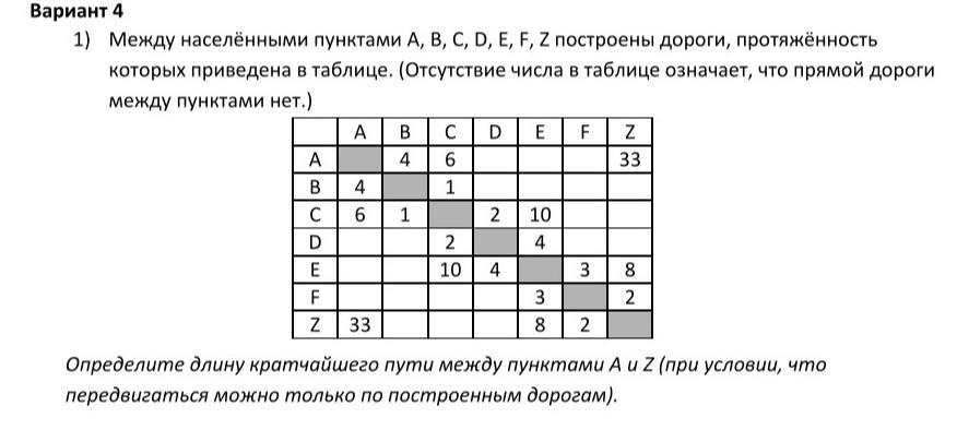 Между населёнными пунктами A, B, C, D, E, F построены … Foto 18