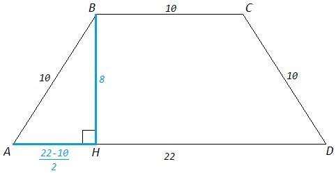 Трапеция со сторонами. Найдите площадь трапеции со сторонами 10 см 10 см 10 см и 22 см. Трапеция Египетский треугольник\. Трапеция со сторонами 33. Трапеция со сторонами 3 см и.