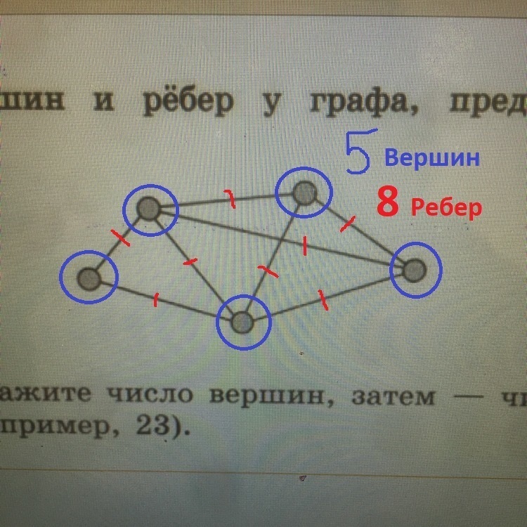 Сколько вершин у графа на картинке