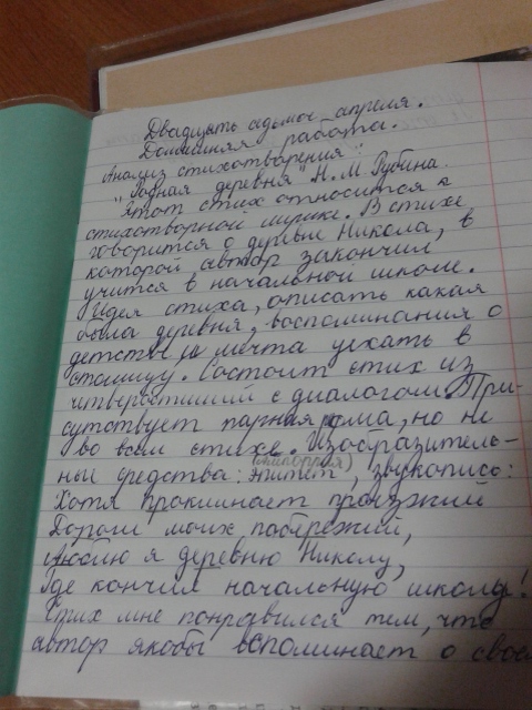 Анализ стихотворения рубцова родная деревня 5 класс по плану кратко