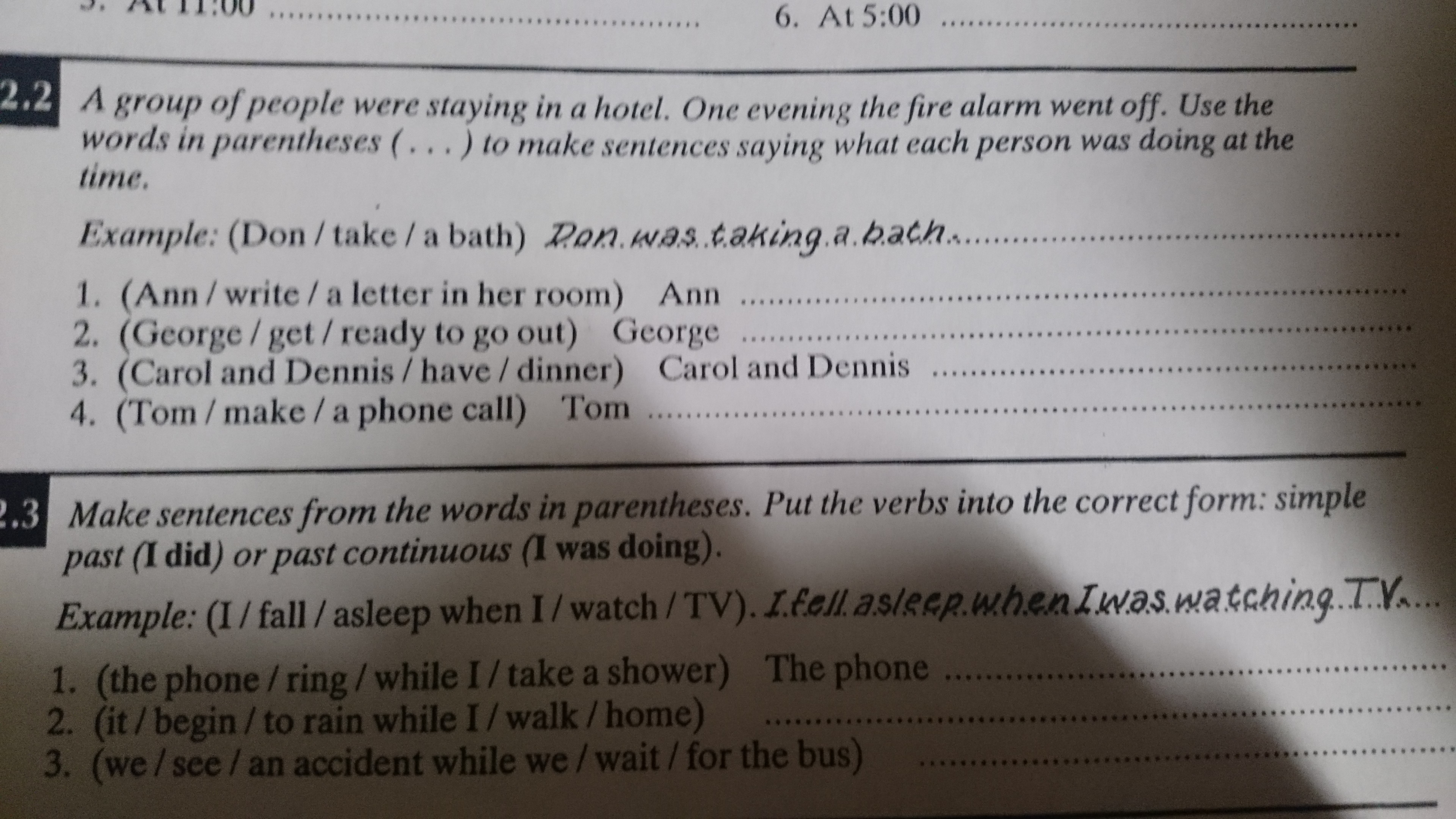 Put the verbs in the correct group. Put the verbs in the correct group