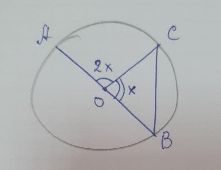 Известно что угол aoc