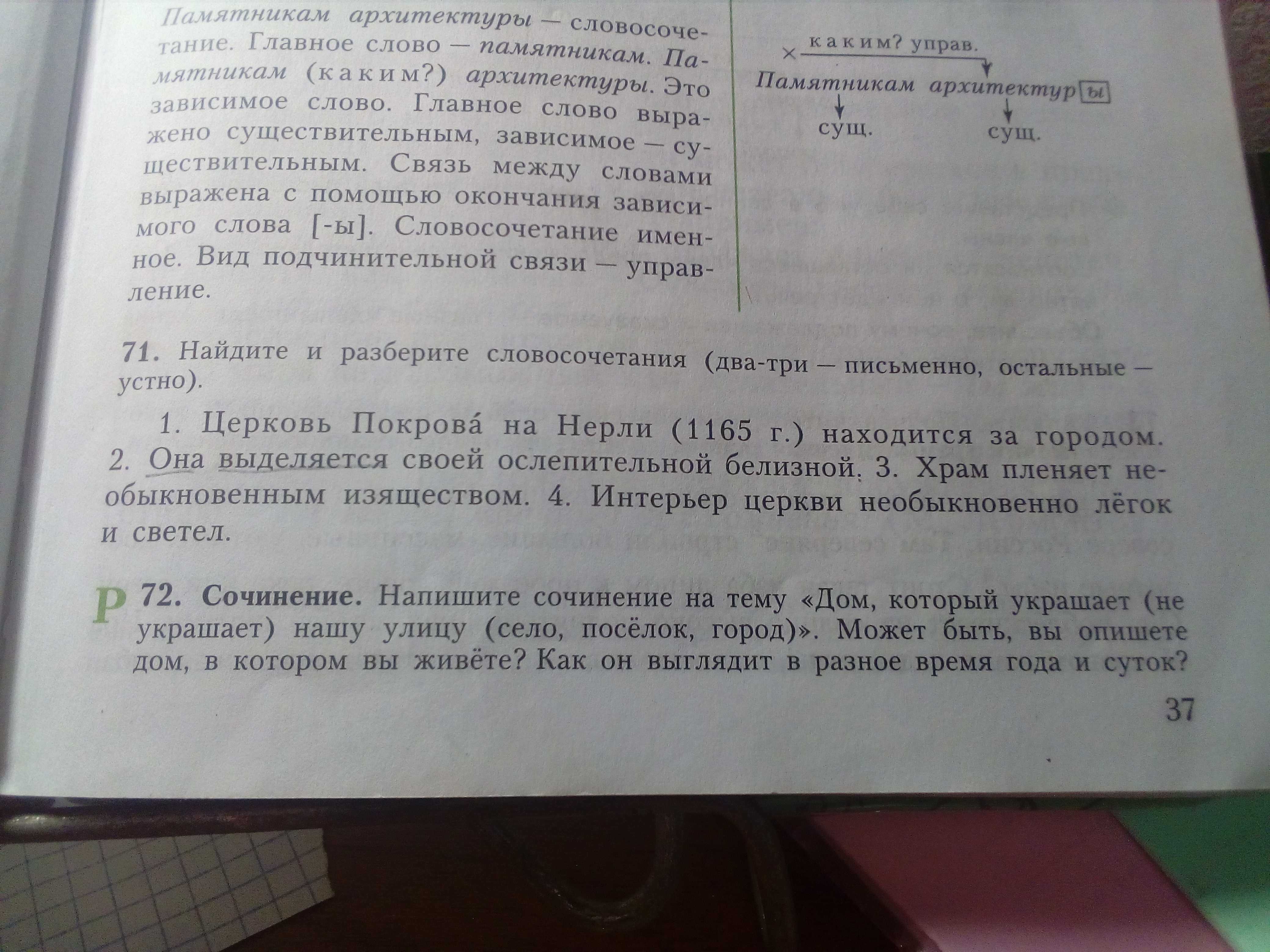 Краткое сочинение на тему "Дом который украшает нашу улицу"