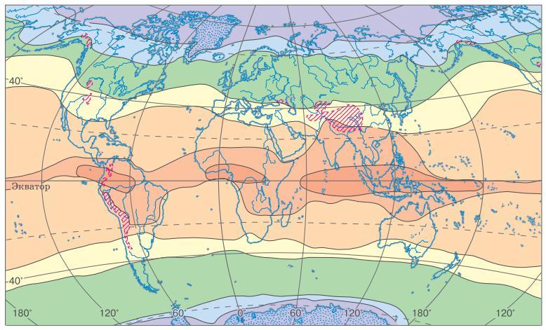 Экваториальный пояс карта