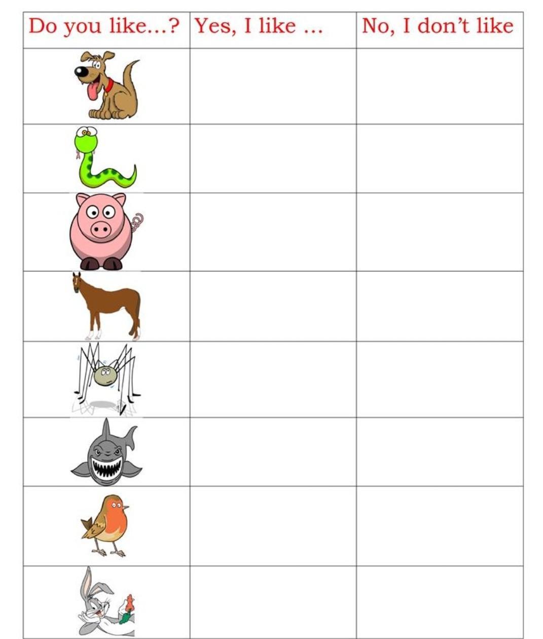 Do you like animals. What do you like to do Worksheets for Kids. What do you like Worksheets for Kids. Animals food Worksheets. Do does like Worksheets.