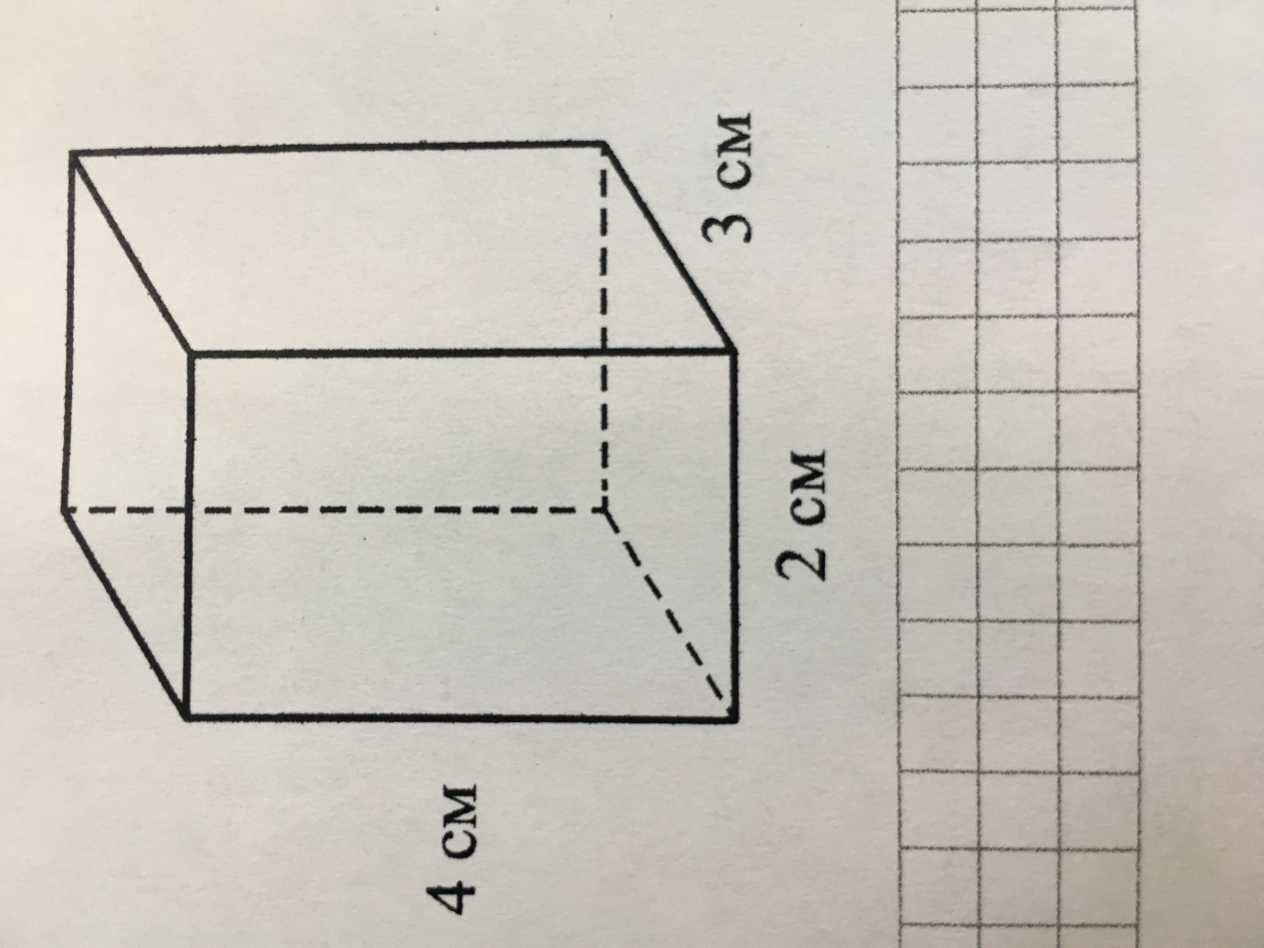 Найдите объем прямоугольного параллелепипеда по данным указанным на рисунке 4 см 2 см 4 см