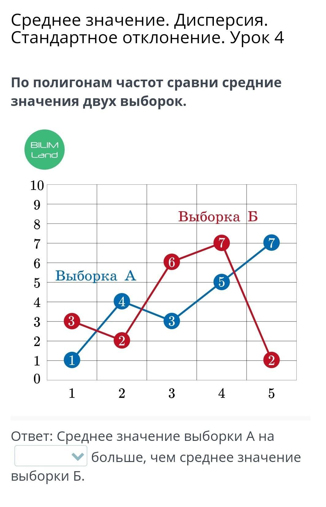 Среднее значение. Дисперсия. Стандартное отклонение. Урок 4 По ...