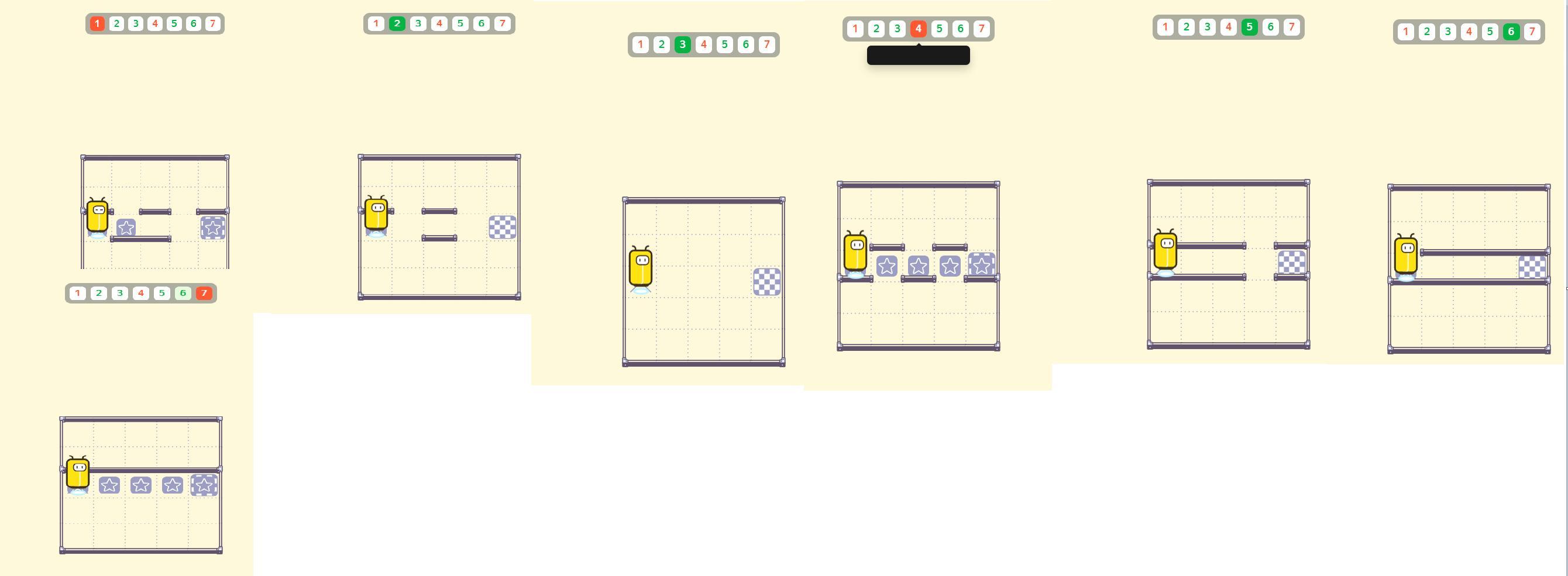 Отметь клетку в которой робот остановится. Робот в крайней левой клетке коридора в каждой клетке. Робот в крайней левой клетке коридора длиной в 5 клеток. Робот находится в верхней клетке узкого горизонтального коридора. Схема стартового коридора.