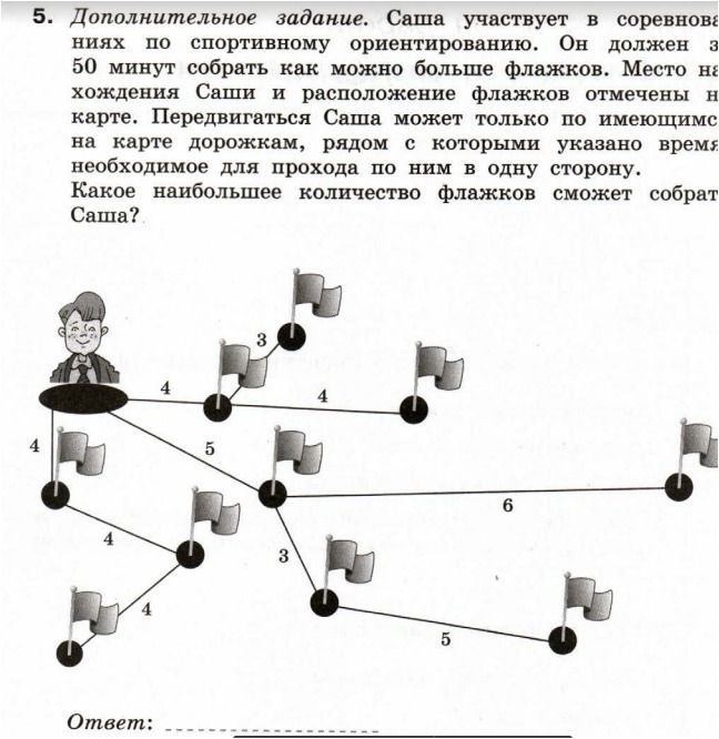 Саша собирай. Дополнительные задания. Дополните задание Саша участвует в соревнованиях по. Какое наибольшее количество флажков сможет собрать Саша. Собери как можно больше задач.