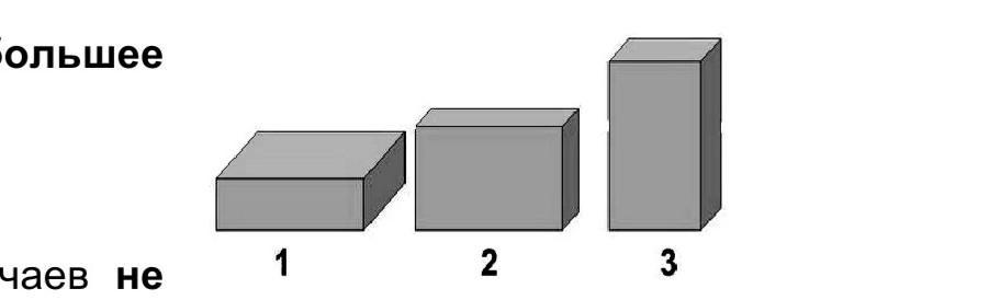 Бруски изображенные на рисунке имеют одинаковые размеры и массы в каком случае бруски оказывают