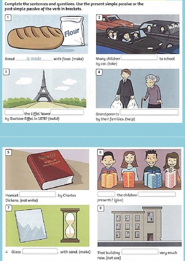 Complete the questions use