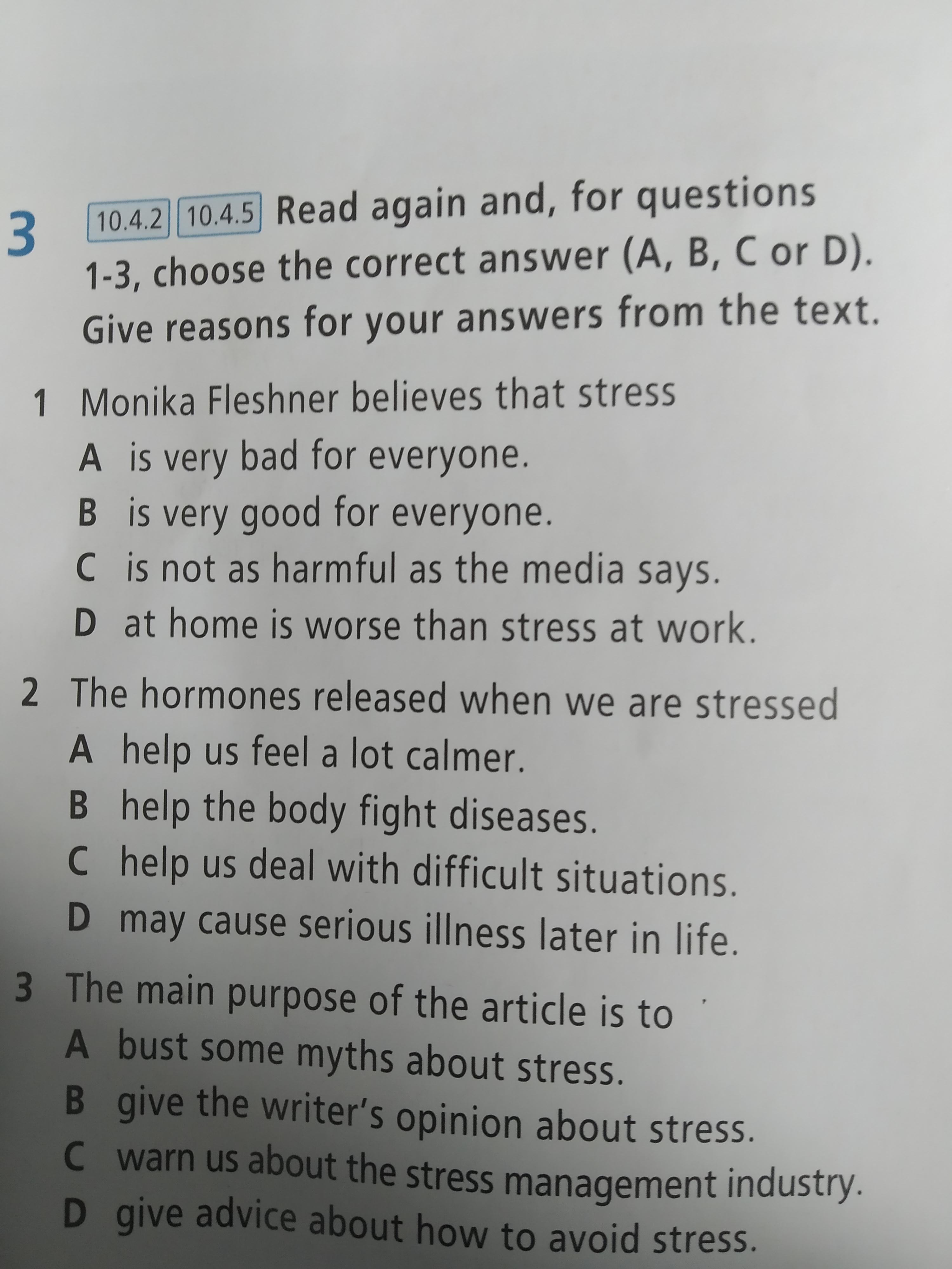 For questions 1 7 choose. For questions 1-7 choose the correct answer a, b, c or d. Read again and for questions 1-5.