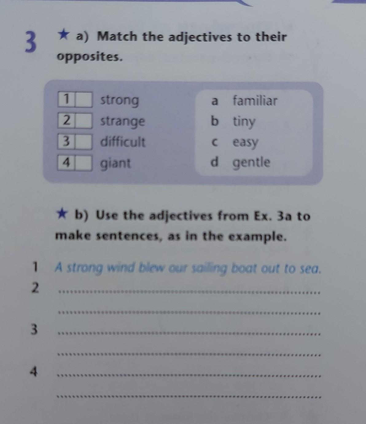 Make sentences as in the example