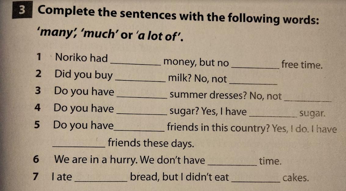 Fill in the following words assignments. Fill in the following words assignments