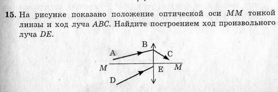 На рисунке 7 представлен ход лучей света через линзу здесь mn оптическая ось линзы