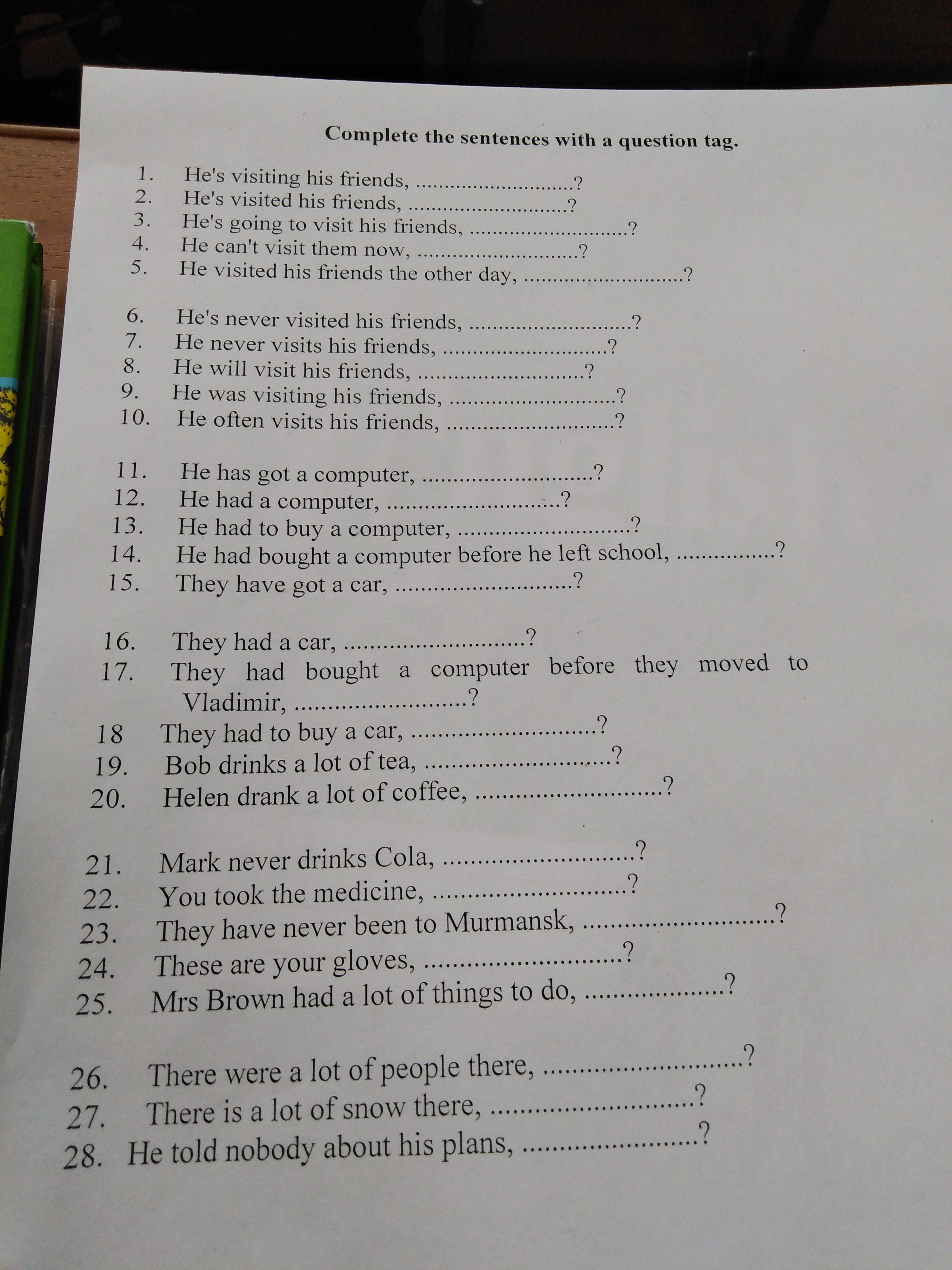 Can you complete the questions. Complete the tag questions. предложения с question tags. nobody tag questions. nobody question tag пример.