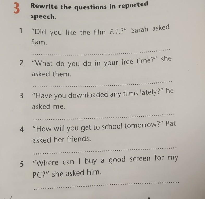 Rewrite the following statements in reported speech. Questions in reported Speech. Rewrite in reported Speech. Sarah asked: “where do you Live?” Косвенная РПЕЧЬ.