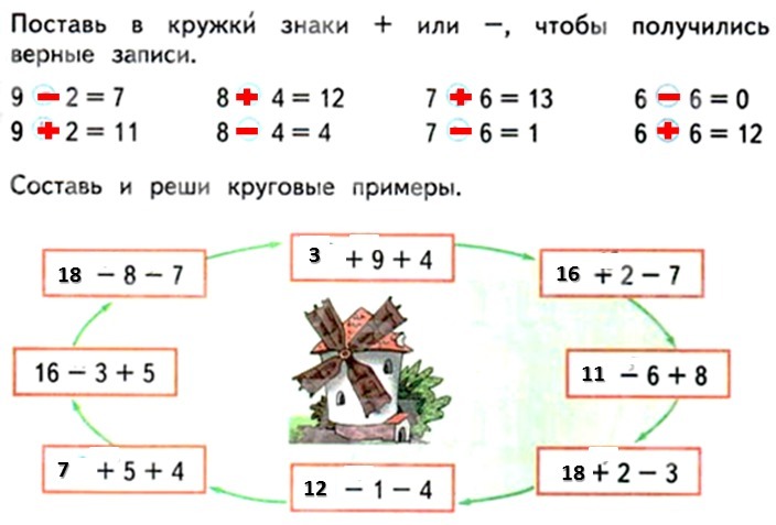 Составь схемы и выполни действия 9 15