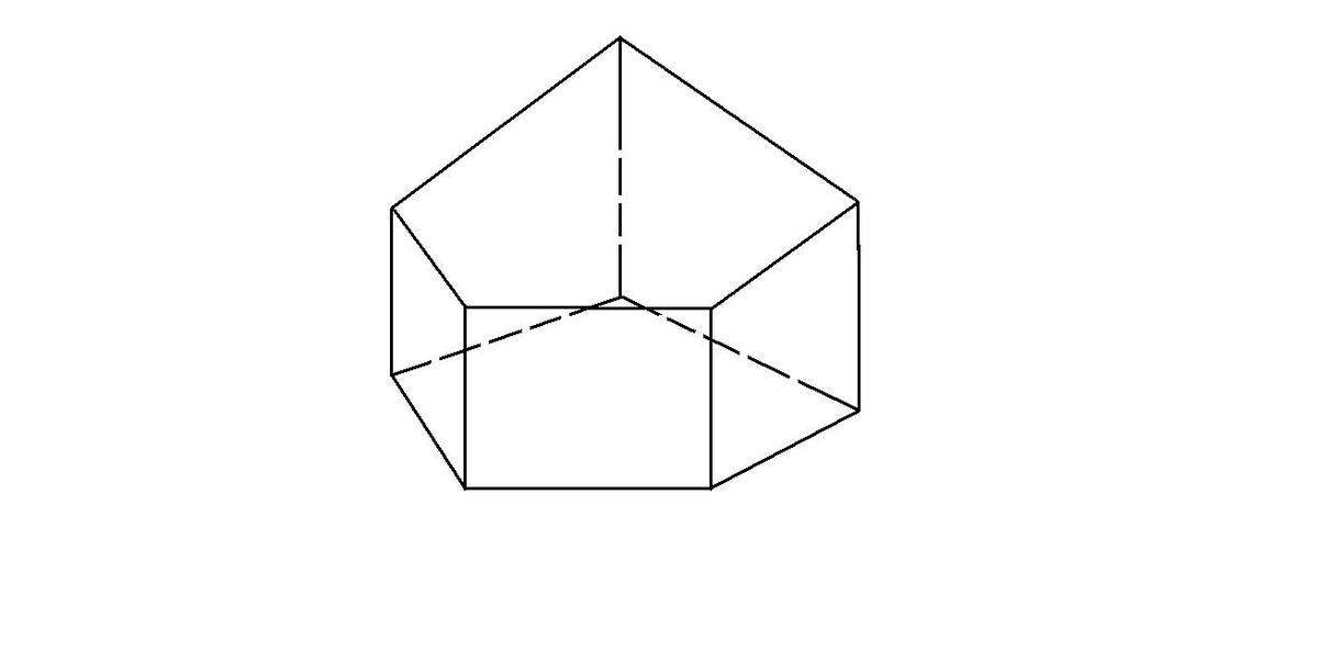 Нарисуйте пятиугольную призму