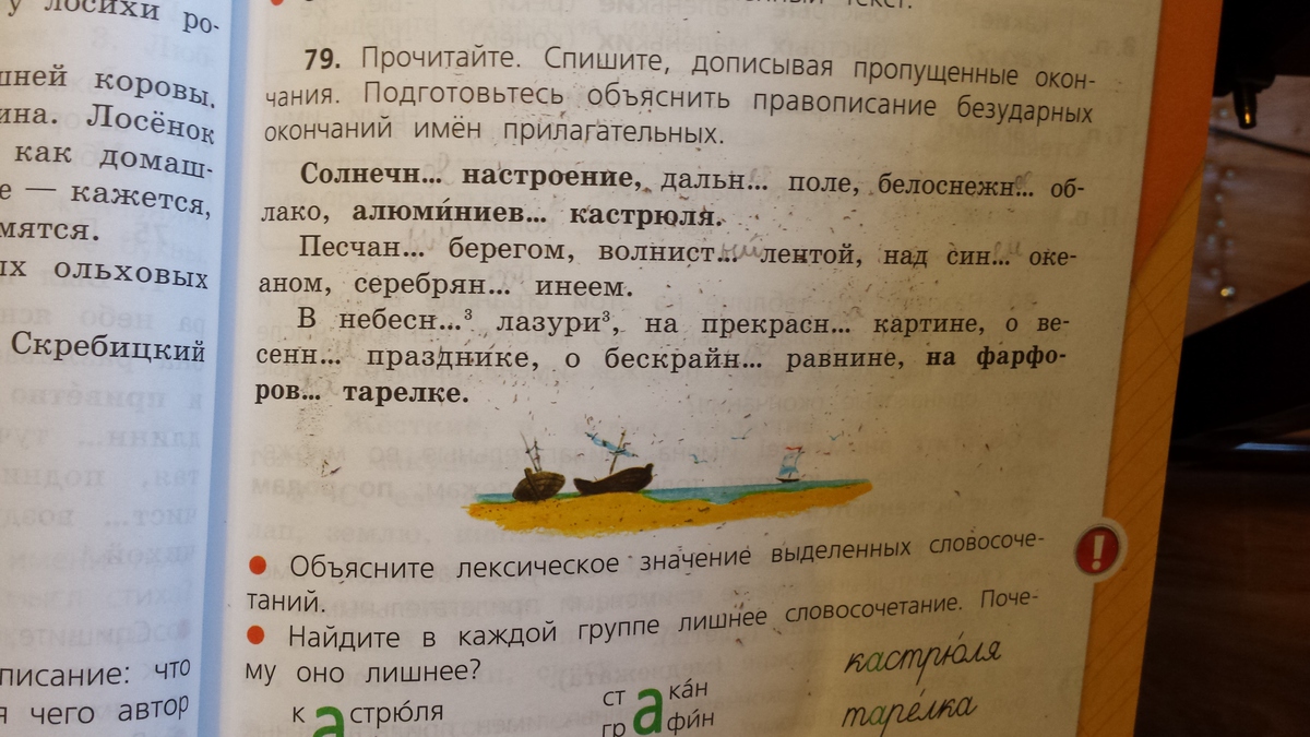 Найдите предложение без ошибки в окончании прилагательного