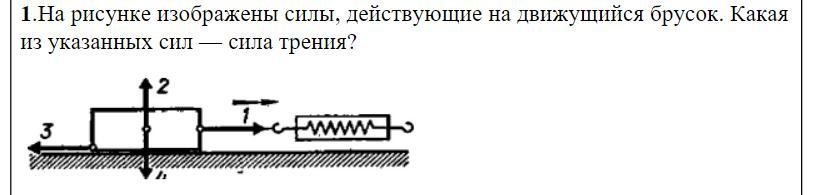 На рисунке изображено 4 бруска стрелки показывают