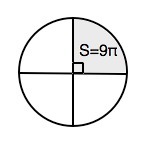 В кругу 36 см. R В круге. Пи на 9. Площадь кругового сектора равна 18 пи м в квадрате а его Центральный. Как найти угол величиной 9пи/2.