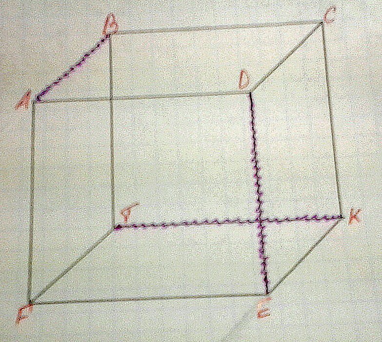 Невидимые ребра куба. Начерти куб 5 см. Начертить куб ребро которого 5 см. Начертить куб и обозначить вершины.