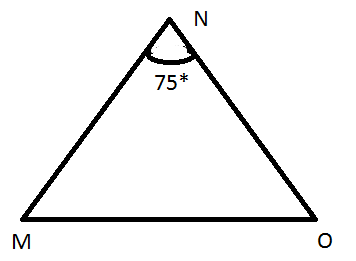Угол равный 75 градусов. Треугольник 75 градусов. Треугольник с углом 75 градусов. Начерти треугольник MNQ В котором угол равен 75. Градусы треугольника.