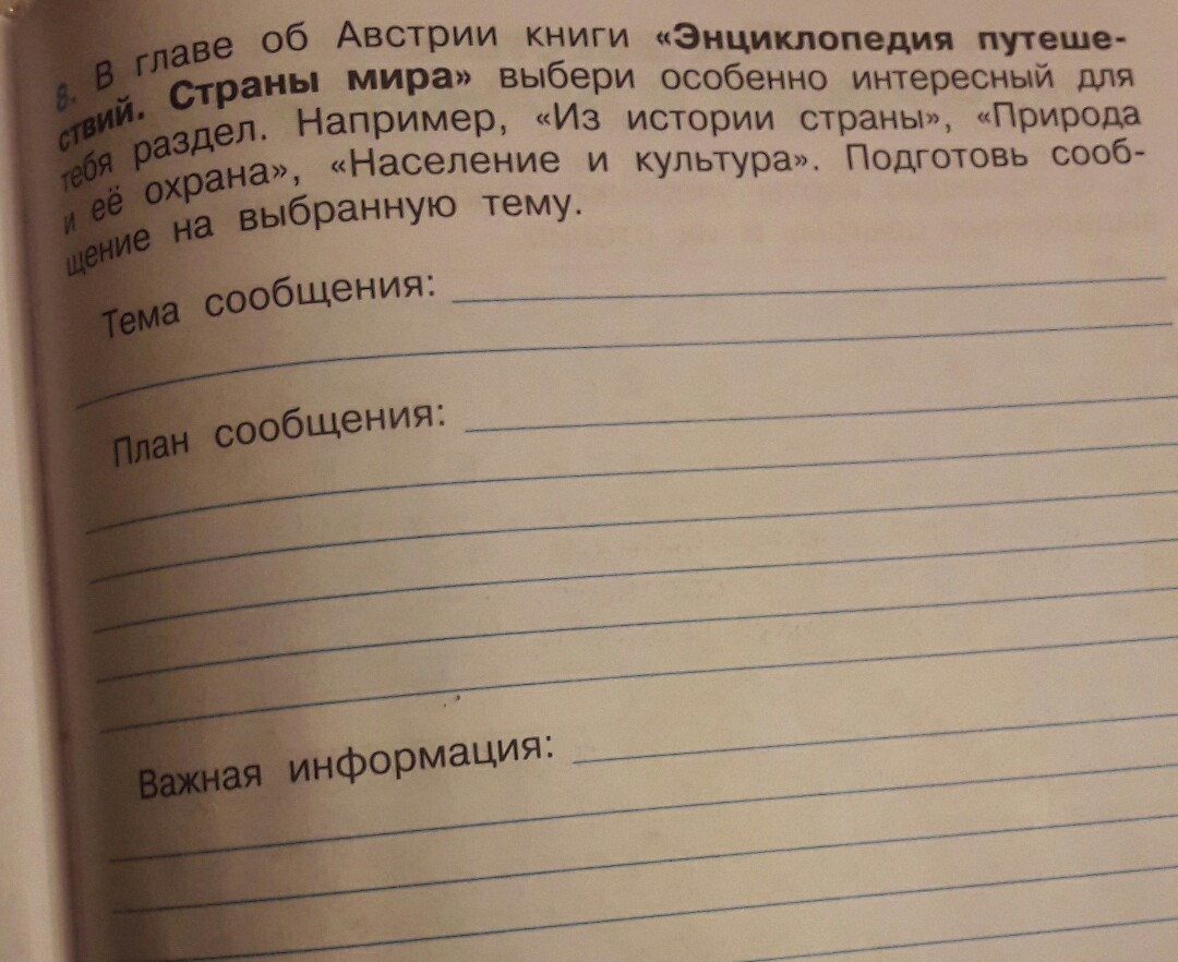 Особенно интересен. План сообщения важная информация. Глава книги об Австрии. С помощью книги энциклопедия.