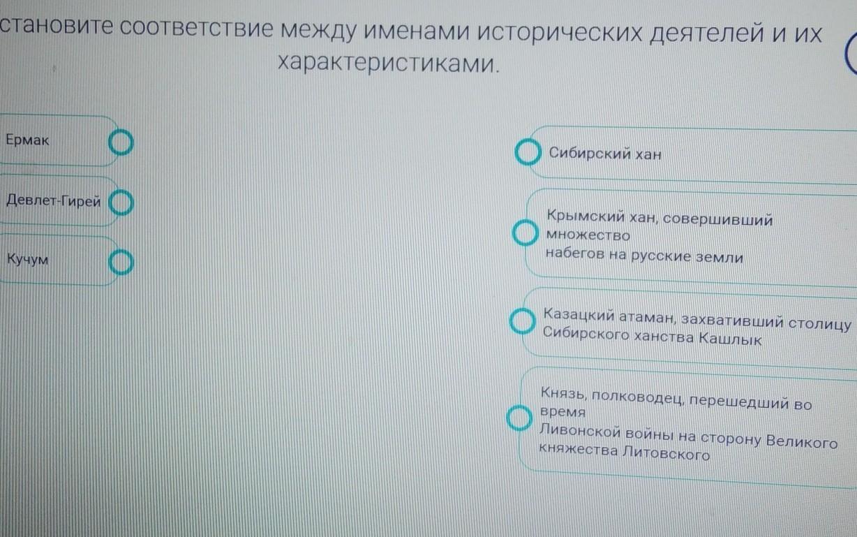 Установите соответствия между именами исторических деятелей и их изображениями