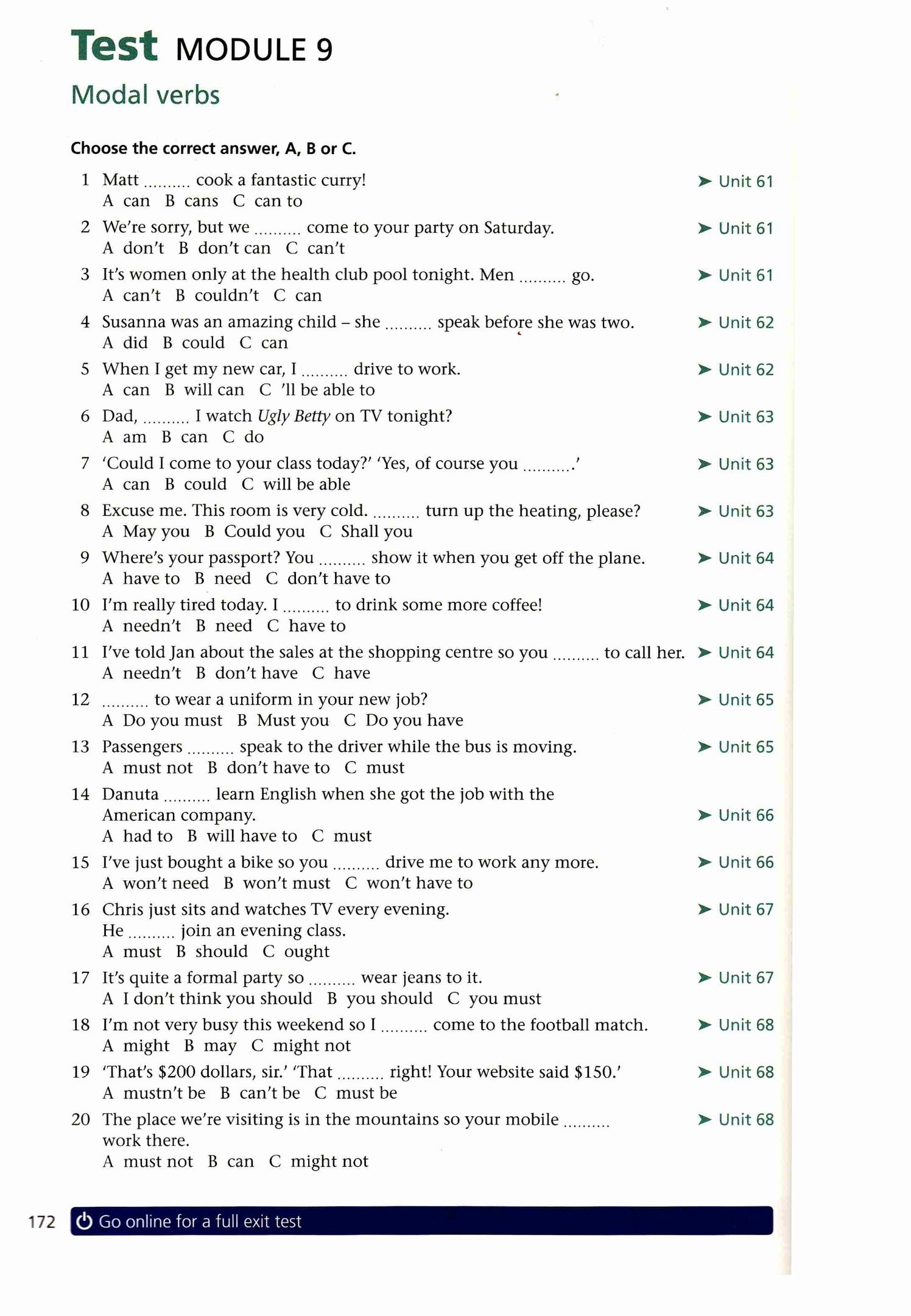 Ответы по тесту глагол 6 класс