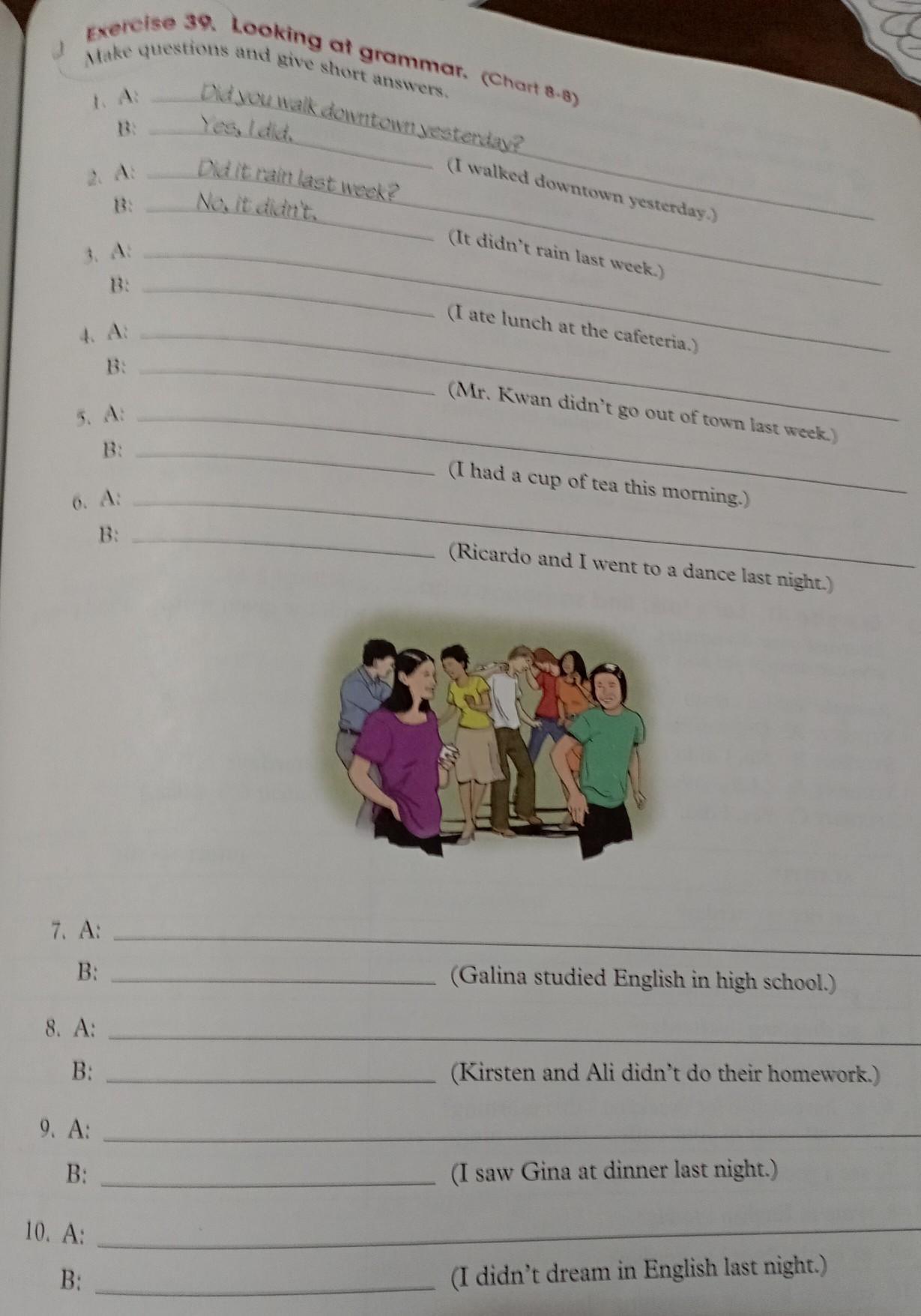 Make questions give short answers. Make questions give short answers