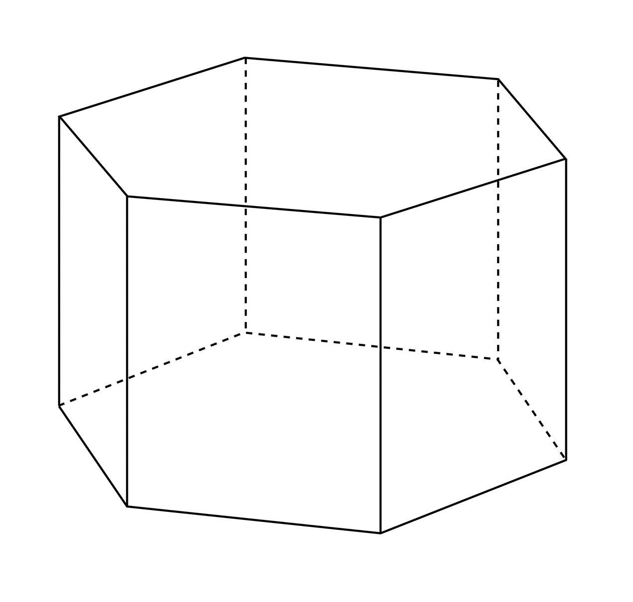 Треугольная призма рисунок по клеточкам