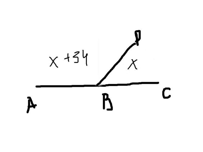 Найдите дополнительную. Один из смежных углов больше другого. Найдите эти углы. Один из смежных углов на 34 больше другого Найдите эти. Один из смежных углов на 34 градуса больше другого Найдите эти углы. Угол 34 градуса.